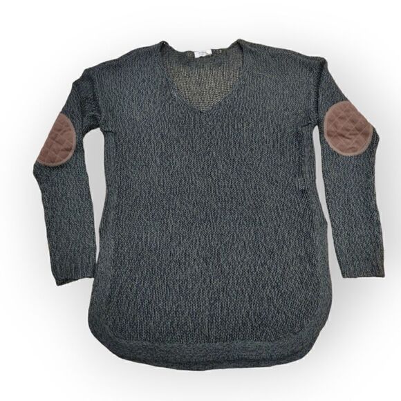 Harper Heritage Green Open Knit V-Neck Sweater Size small - Picture 4 of 6